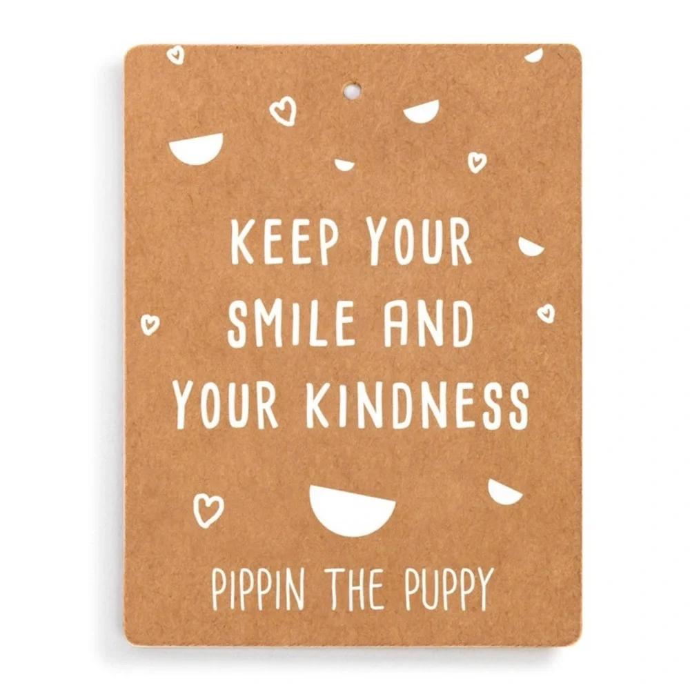 Demdaco “Pippin the Puppy” Buckle and Snap Backpack Tactile Plush Dog Bag Kids